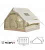 Madfox Bigless Glamping Cotton Inflatable Şişme Çadır [ Baca Çıkışlı ]