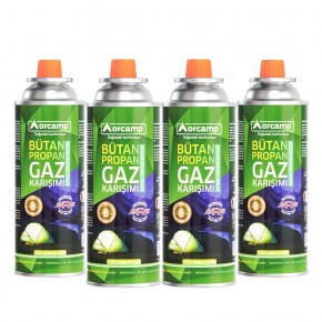 Orcamp 227 Gram Setli Gaz Kartuşu 4'lü set