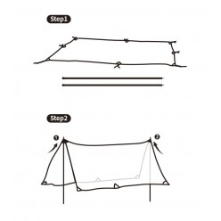 Naturehike Hexagon Glamping 3x4.8 mt Tarp