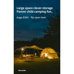 Naturehike Ango ES60 Gölgelikli Otomatik Kurulum Kamp Çadırı