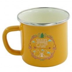 Orcamp Emaye Kupa 330 Ml Sarı Summer Camp