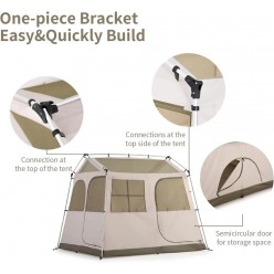 Naturehike Village 5.0 Otomatik Kurulum 4 Kişilik Kamp Çadır