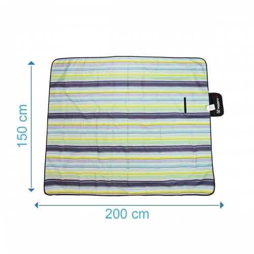 Skyloft Su Gecirmez Piknik Kamp Örtüsü Blue Stripe (mavi)