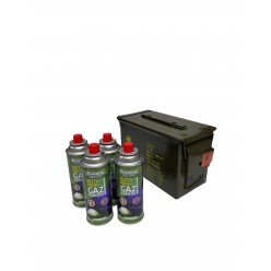 Orcamp 227 Gr Gaz Kartuşu 4 Adet + Metal Taşima Çantasi