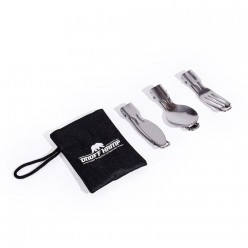 On Off Kamp Çatal Kaşik Biçak Seti̇ Katlanir Çantali