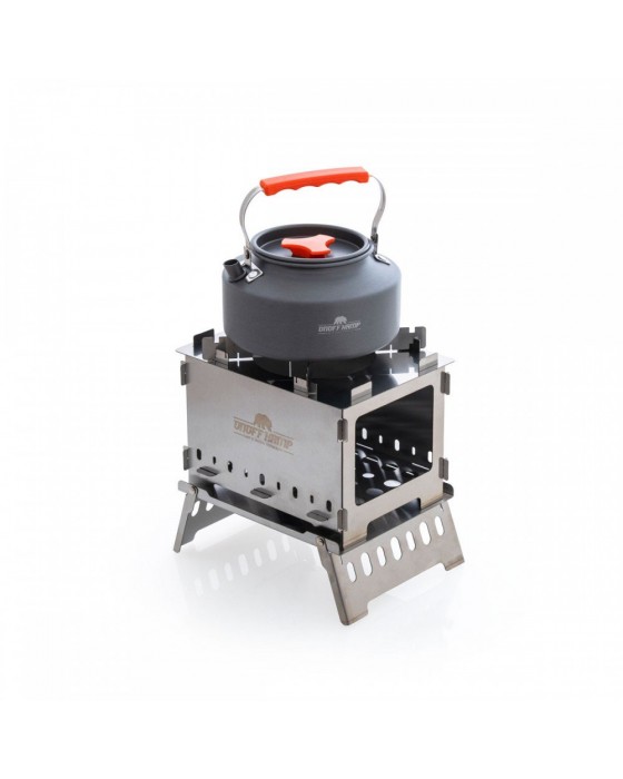 Katlanir Kamp Sobasi Izgarali Taşinabi̇li̇r Outdoor Kamp Ocaği Paslanmaz Çeli̇k