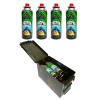 Ol Outdoor 227 Gr Gaz Kartuşu 4 Adet + Metal Taşima Çantasi