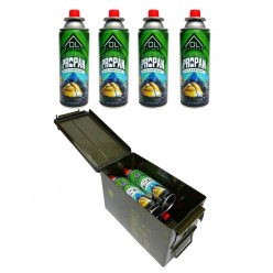 Ol Outdoor 227 Gr Gaz Kartuşu 4 Adet + Metal Taşima Çantasi