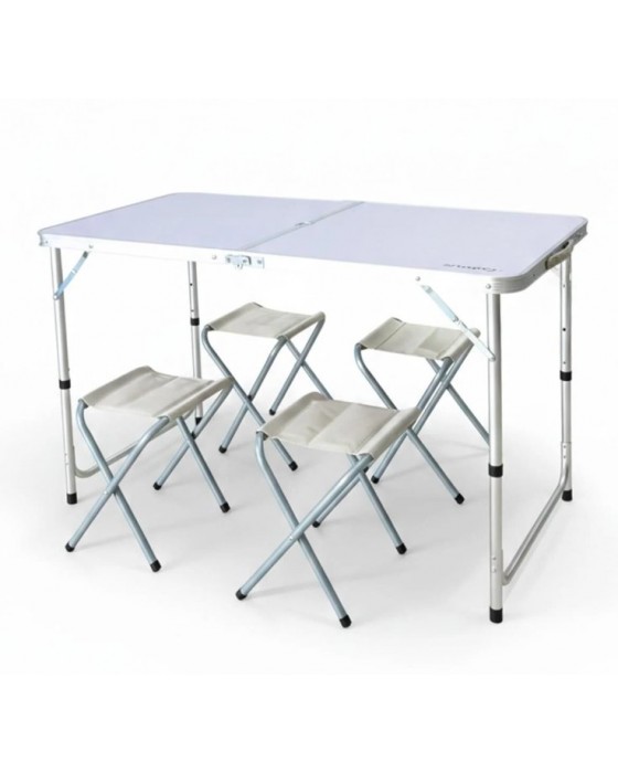 Madfox Nomad Duo Tabureli Katlanır Kamp Masası Seti