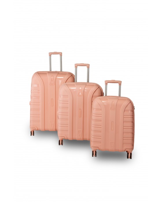 Accord Kırılmaz - Kilitli Seyehat Valizi 3'Lü Set