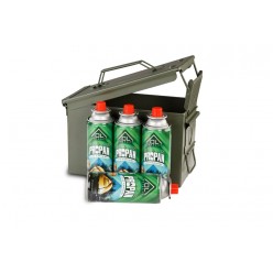 Metal Saklama Kutusu + 4 Adet Ol Outdoor 227 Gr Gaz Kartuşu