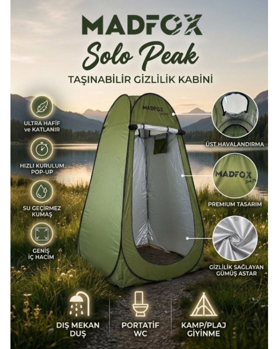 Madfox Solopeak Pop-Up Duş, Wc Ve Giyinme Çadırı