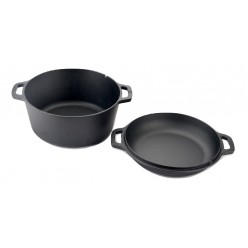 Dökümcü Baba Kaplamasız Döküm Ikili Tencere 26Cm