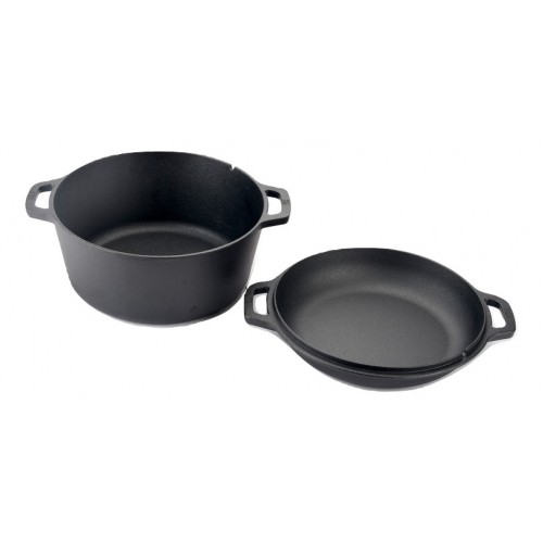 DÖKÜMCÜ BABA Kaplamasız döküm ikili tencere 26cm